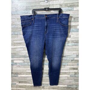 Women’s Madewell Denim Jeans High Rise Skinny Dark Wash Size 37